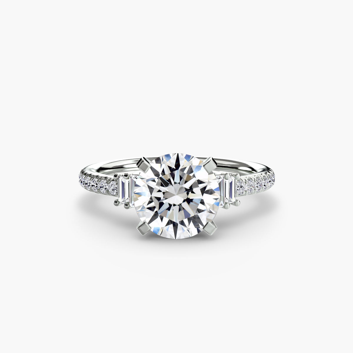 Alessia Solitaire with Pavé