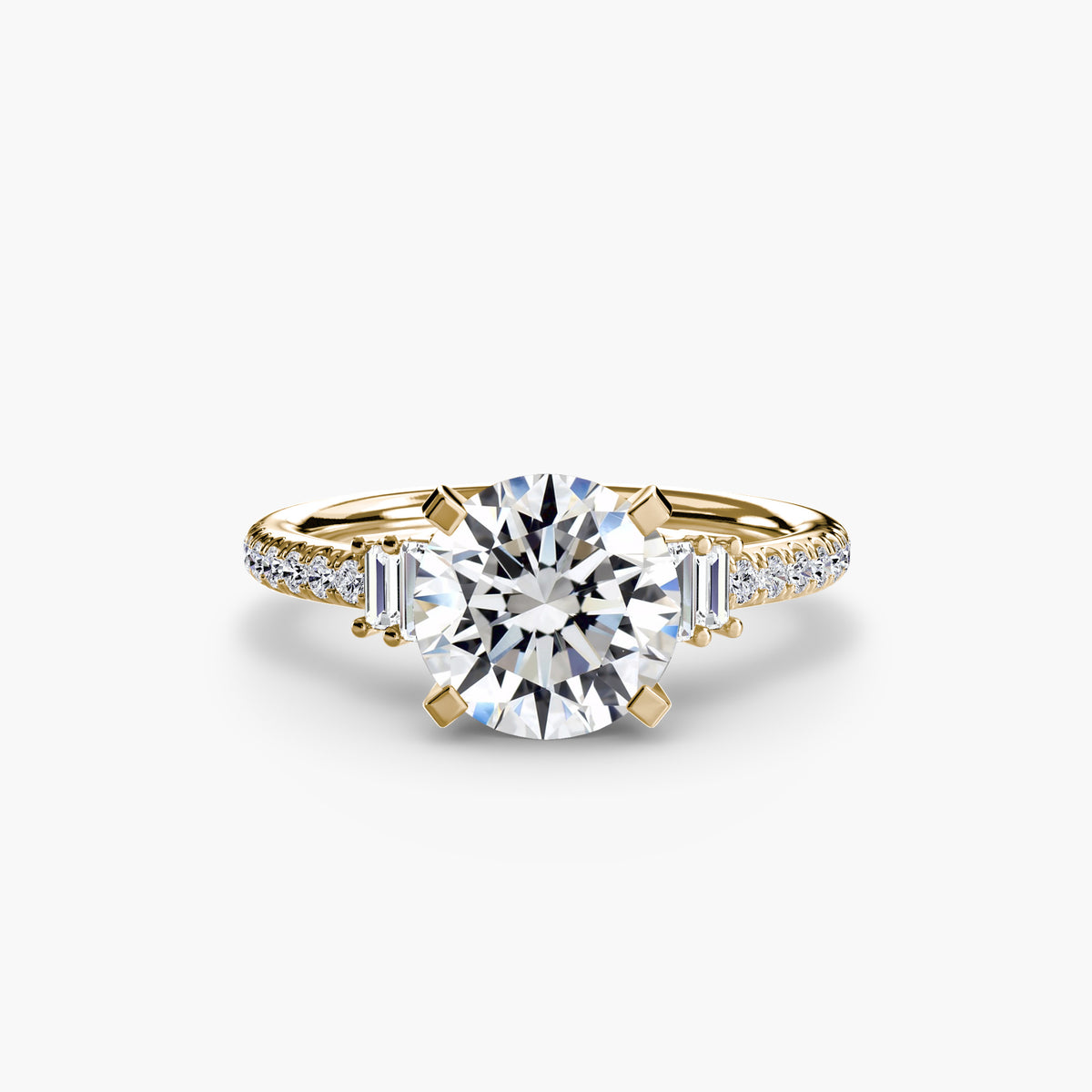 Alessia Solitaire with Pavé