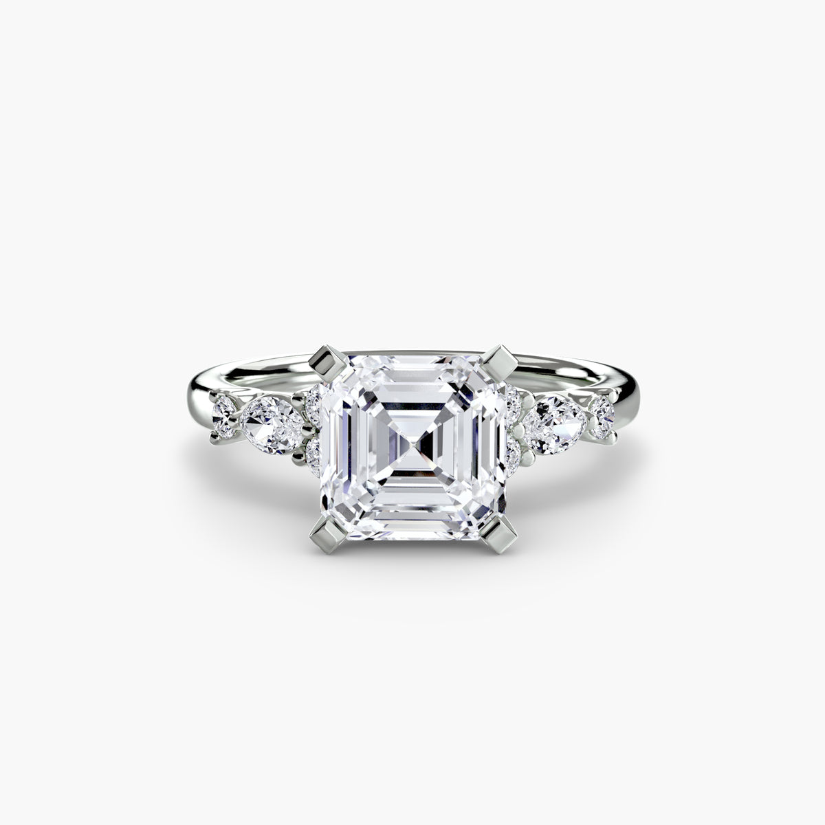 Fiorella Floral Accent Solitaire