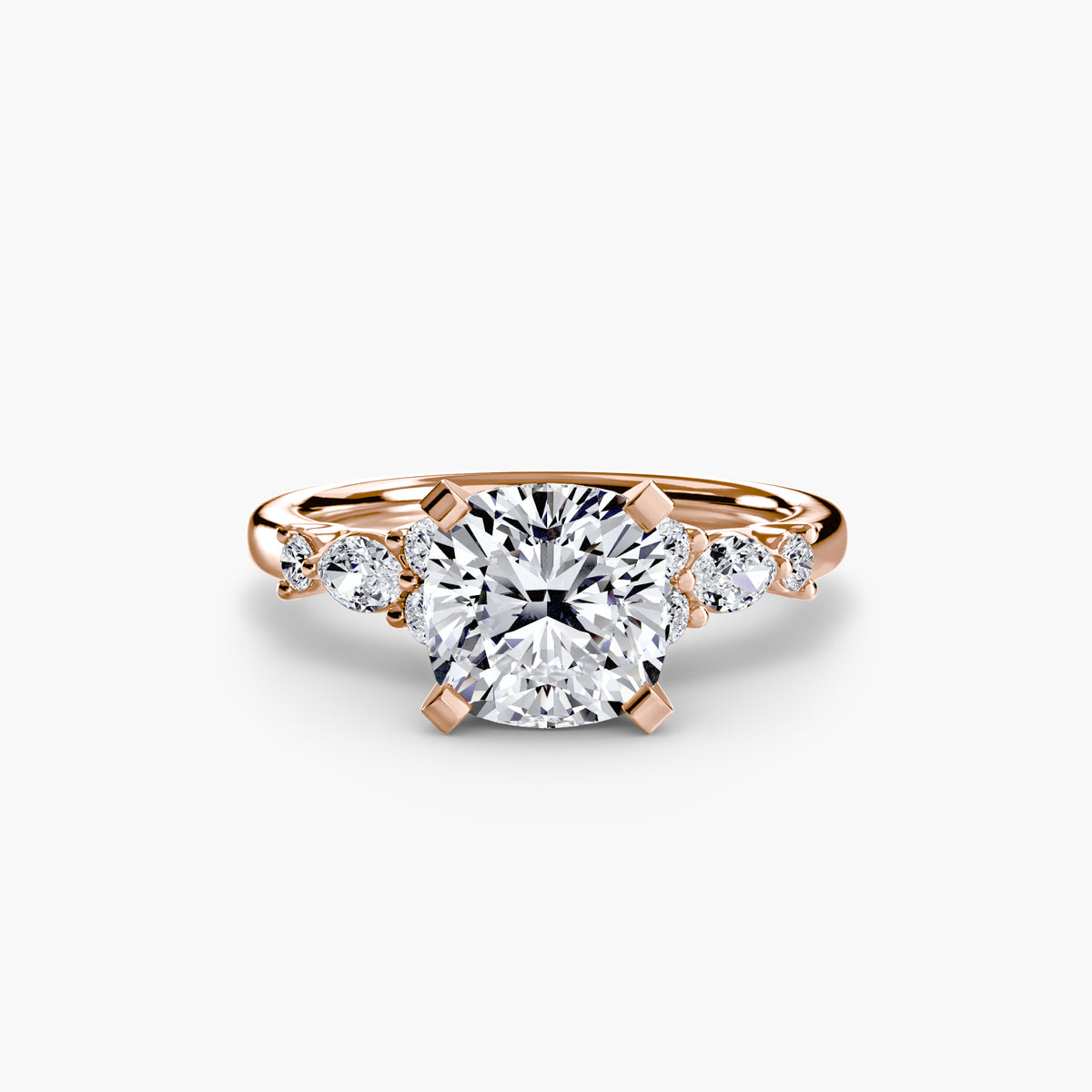 Fiorella Floral Accent Solitaire
