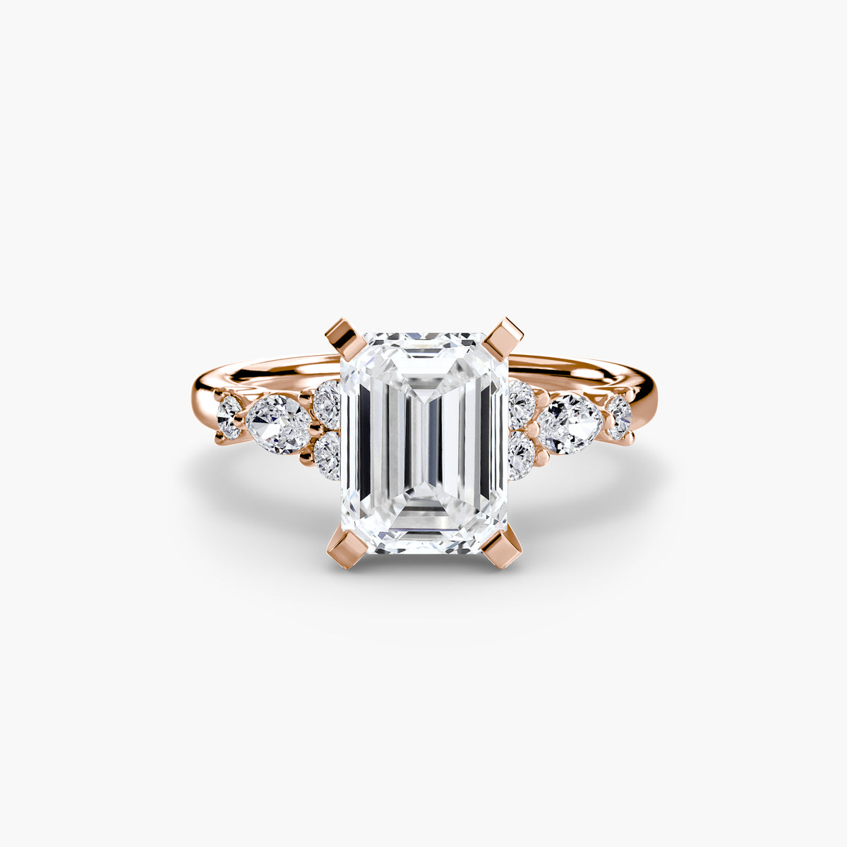 Fiorella Floral Accent Solitaire