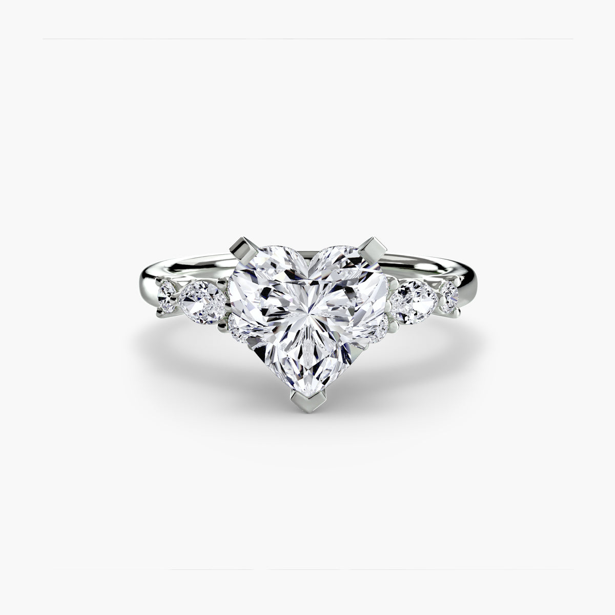 Fiorella Floral Accent Solitaire