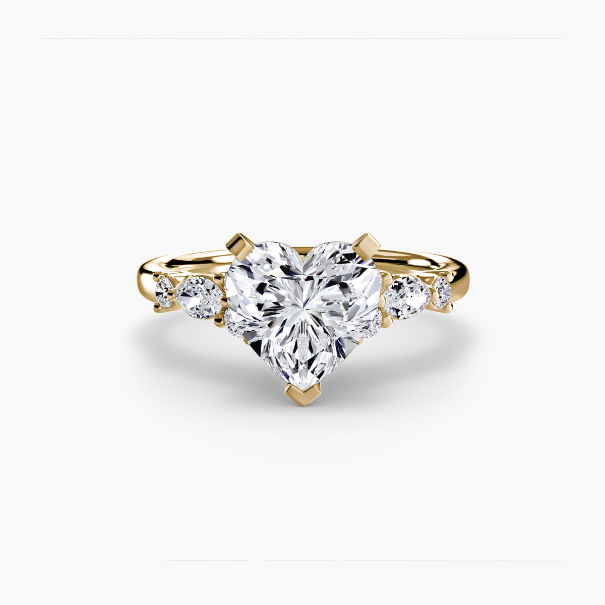 Fiorella Floral Accent Solitaire
