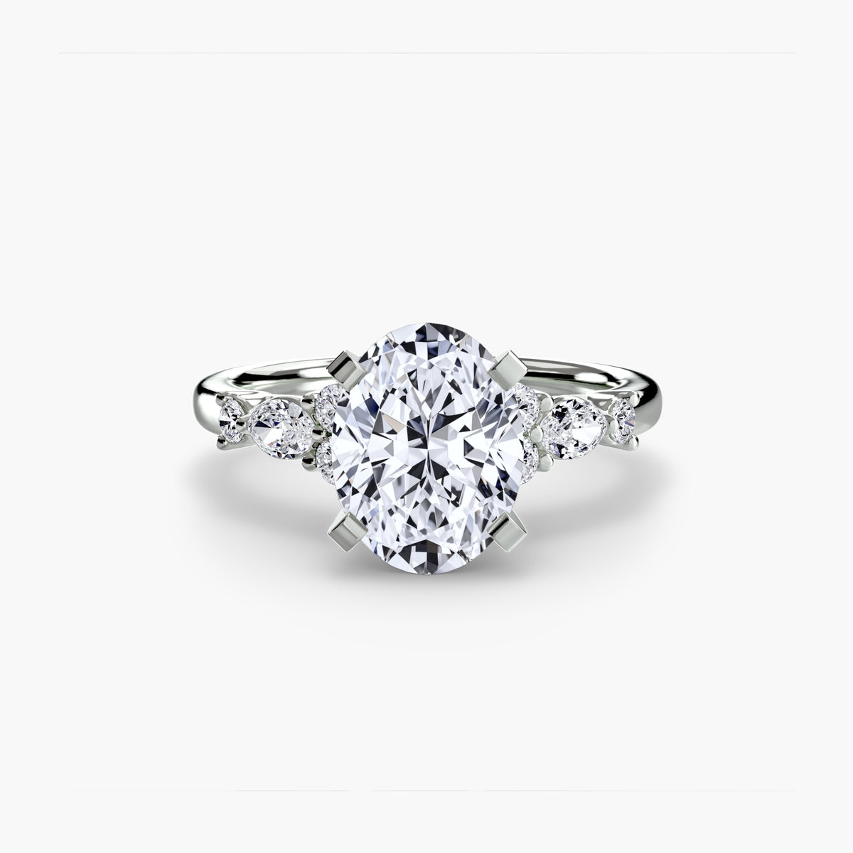 Fiorella Floral Accent Solitaire