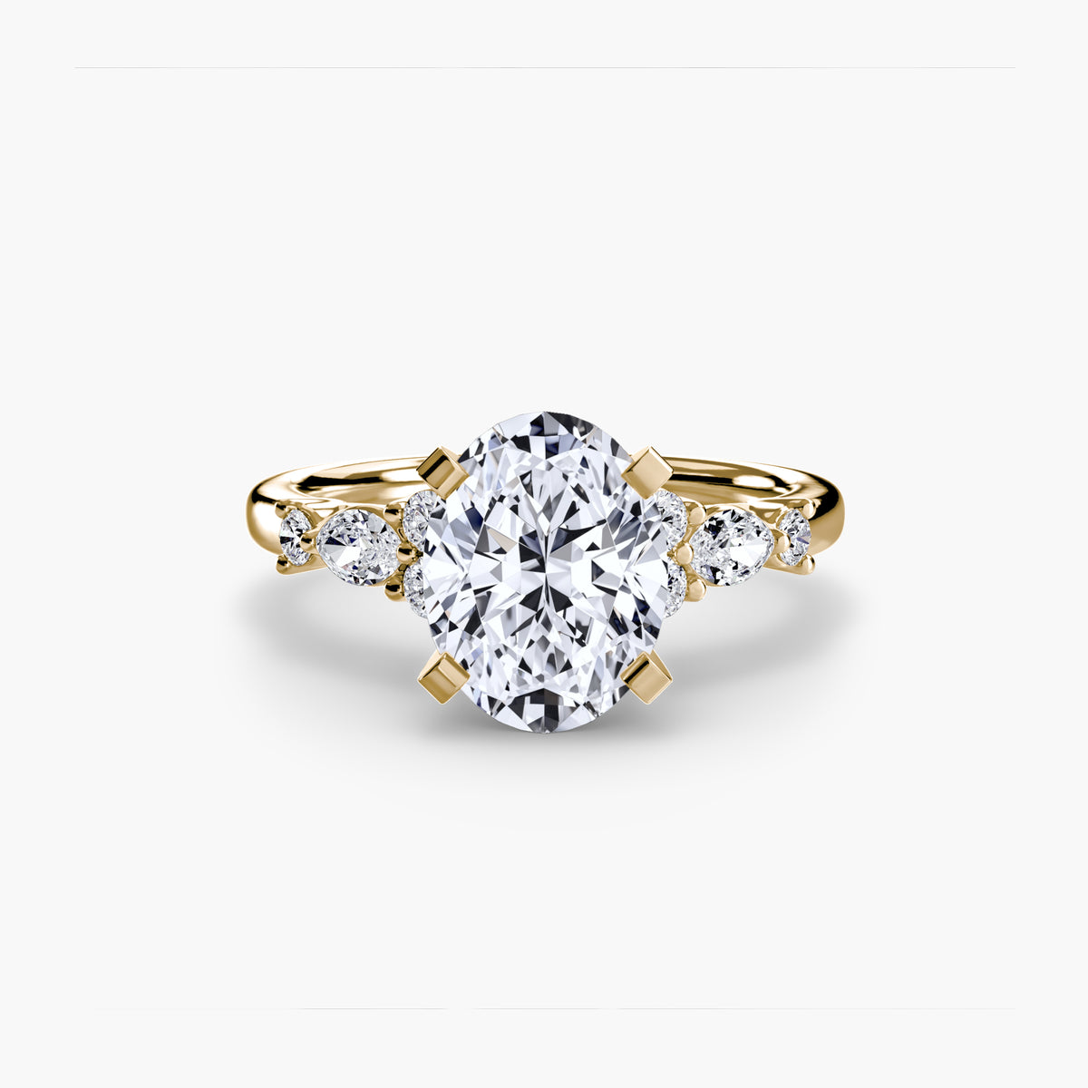 Fiorella Floral Accent Solitaire