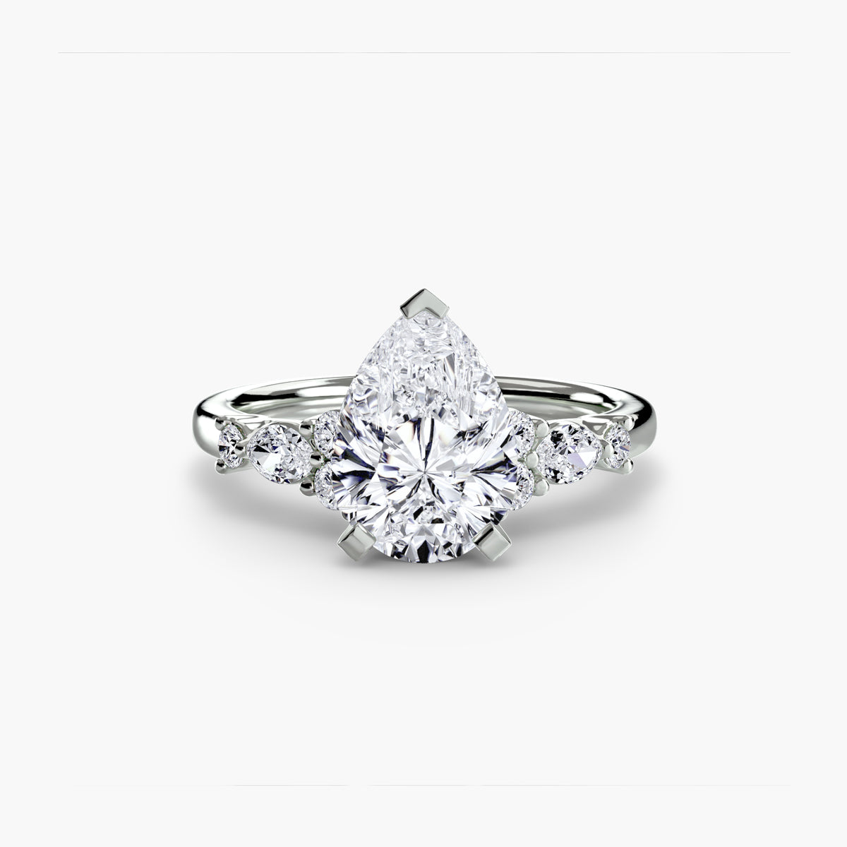 Fiorella Floral Accent Solitaire