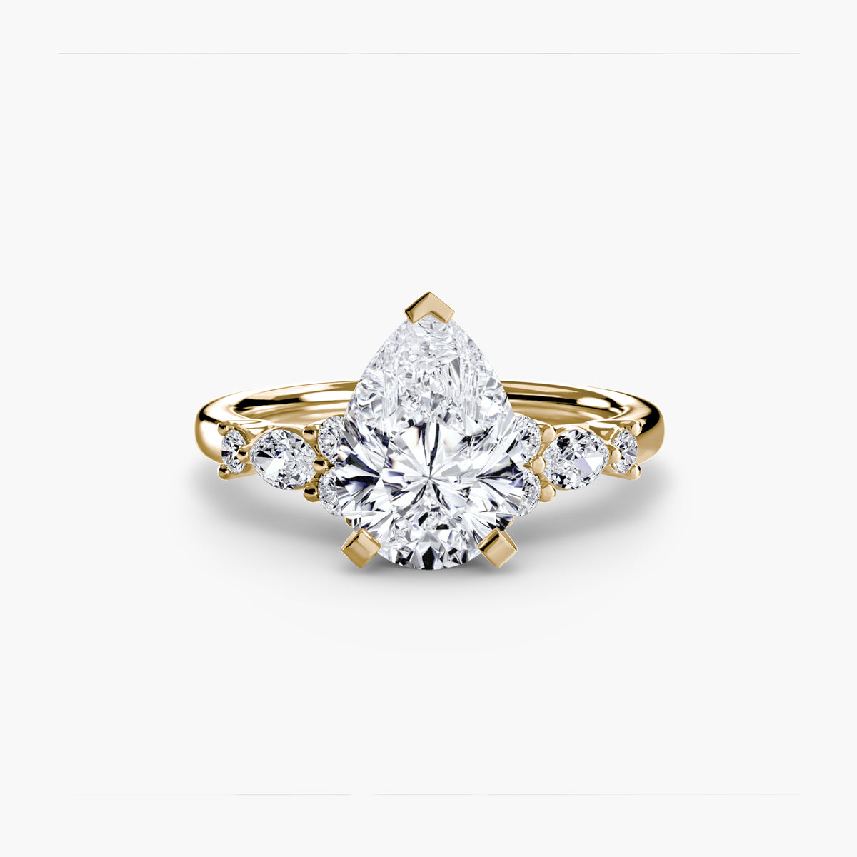 Fiorella Floral Accent Solitaire