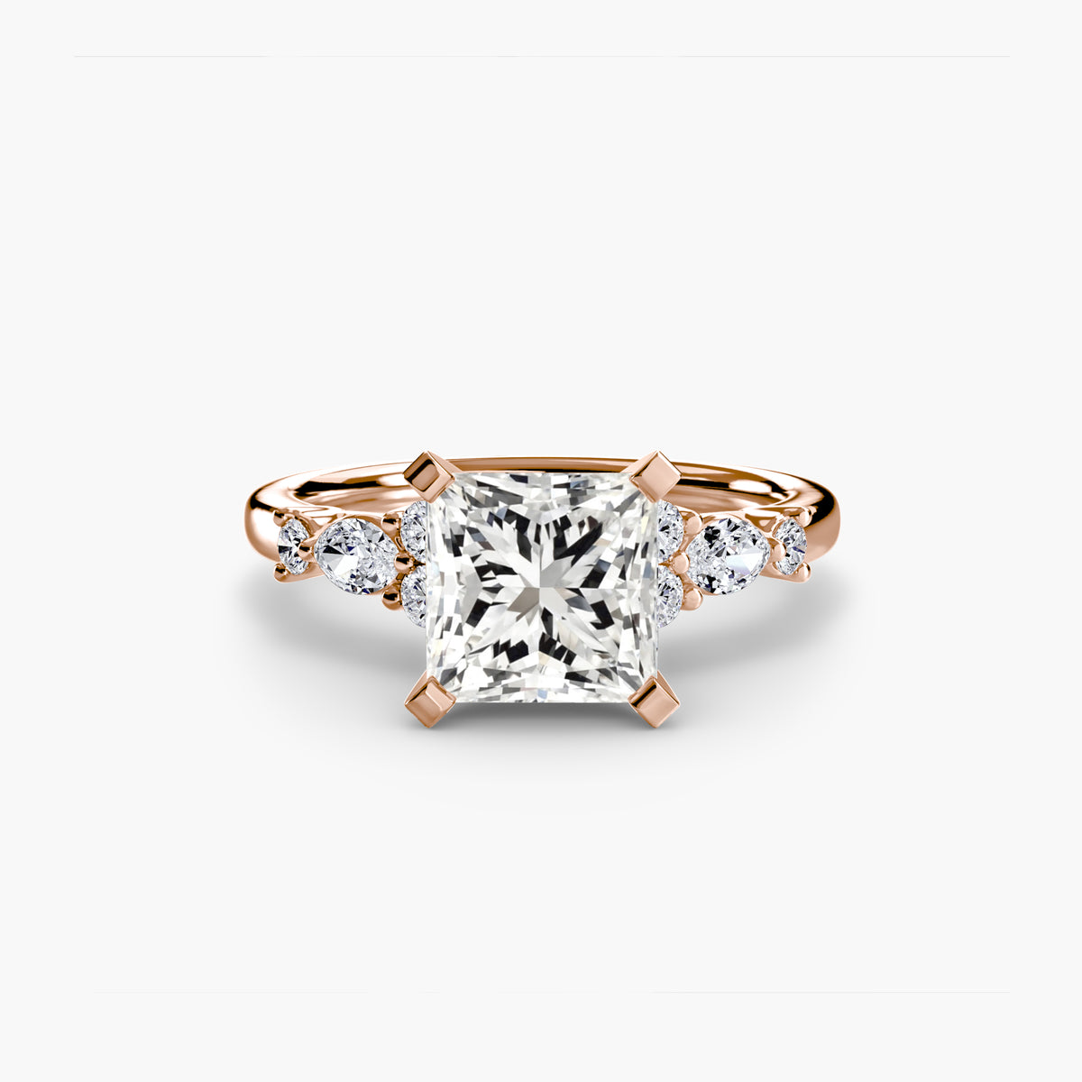 Fiorella Floral Accent Solitaire