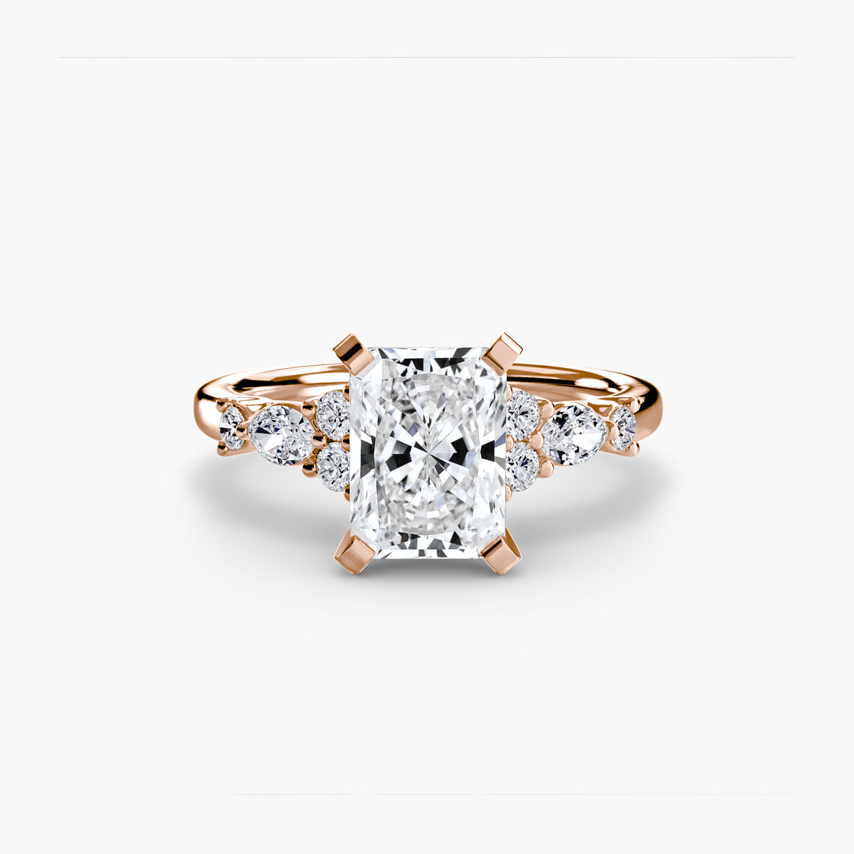 Fiorella Floral Accent Solitaire