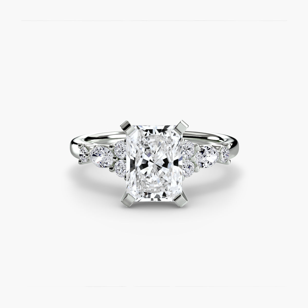 Fiorella Floral Accent Solitaire