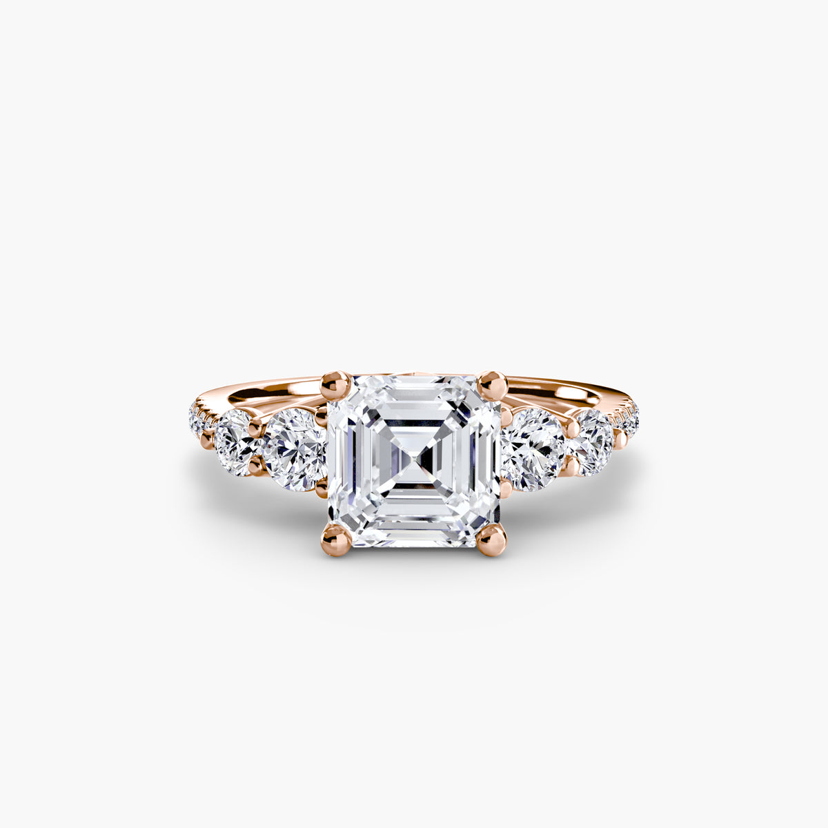 Ilaria Five-Stone with Pavé Band