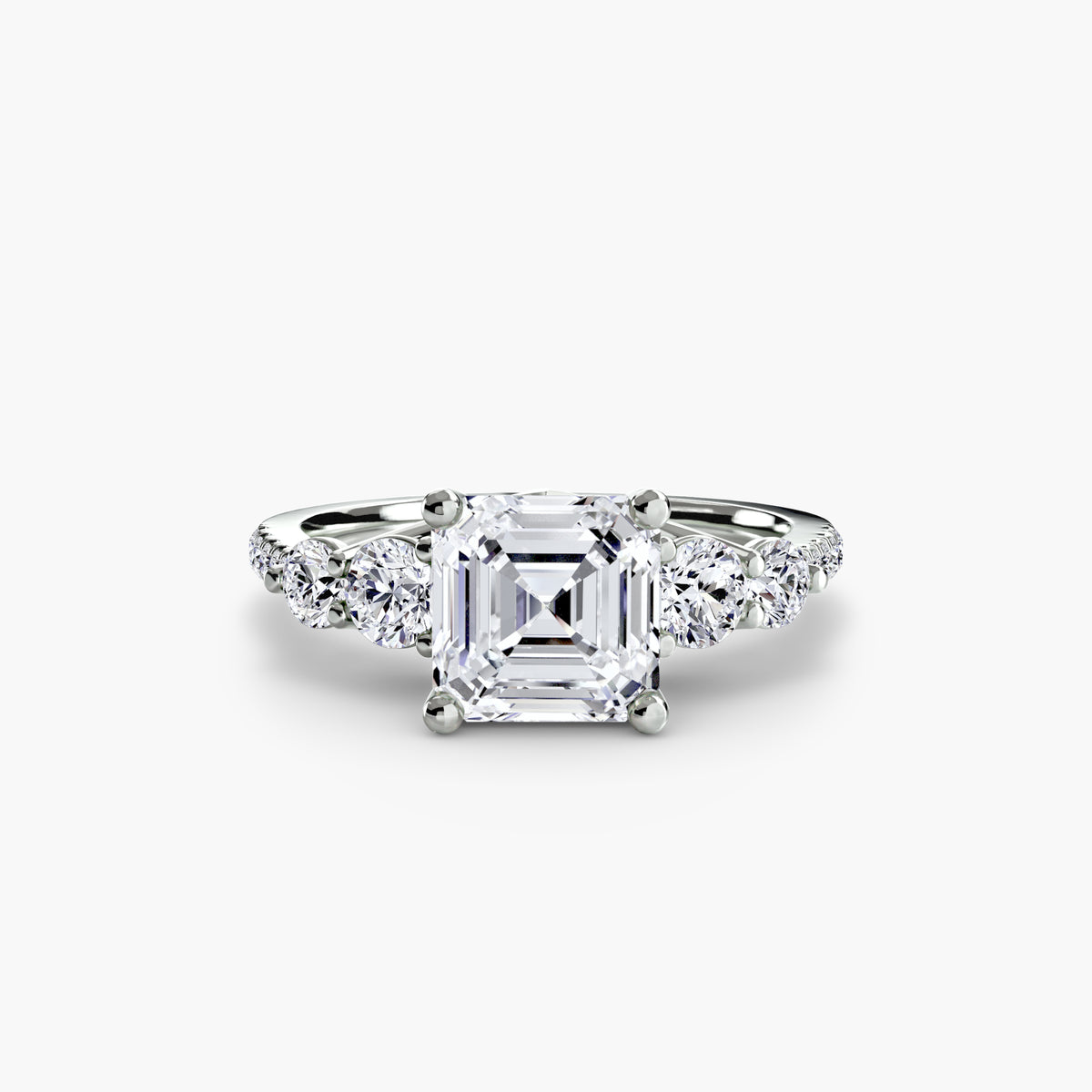 Ilaria Five-Stone with Pavé Band