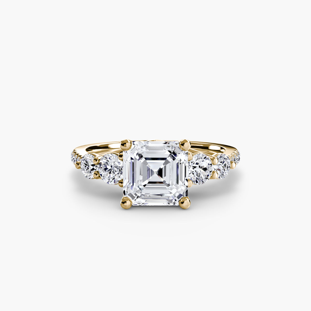 Ilaria Five-Stone with Pavé Band