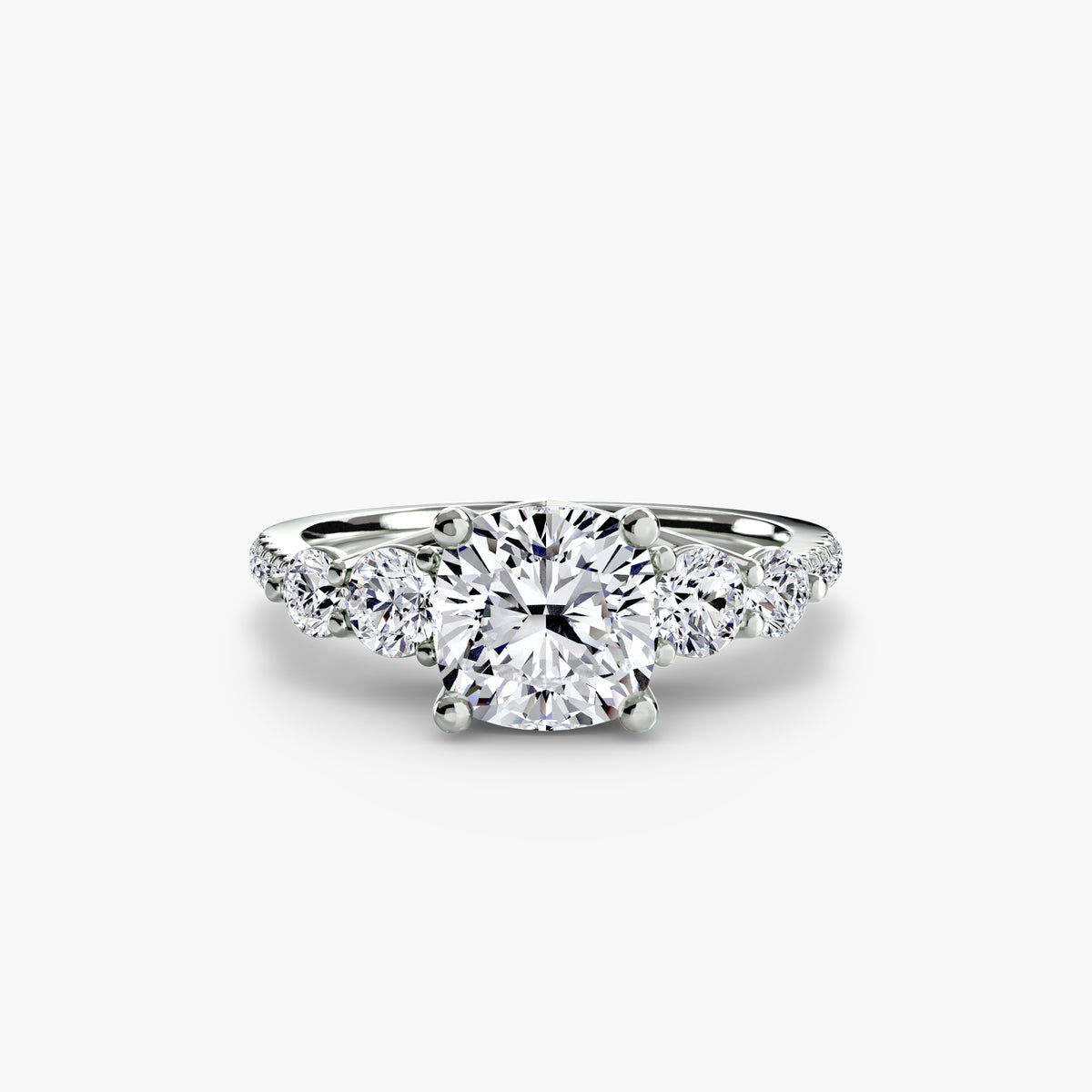 Ilaria Five-Stone with Pavé Band