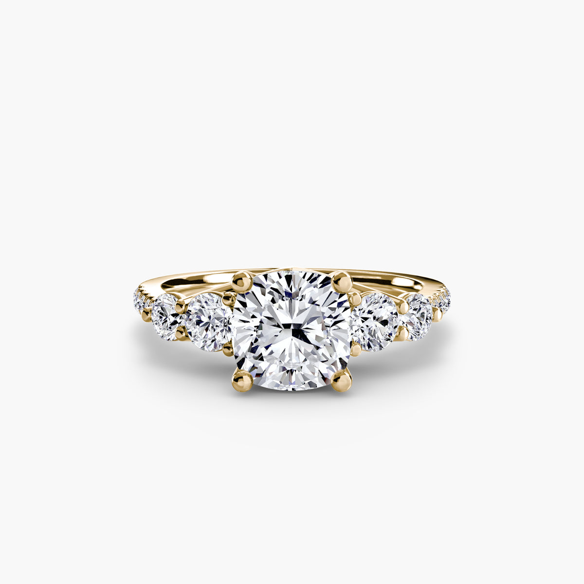 Ilaria Five-Stone with Pavé Band