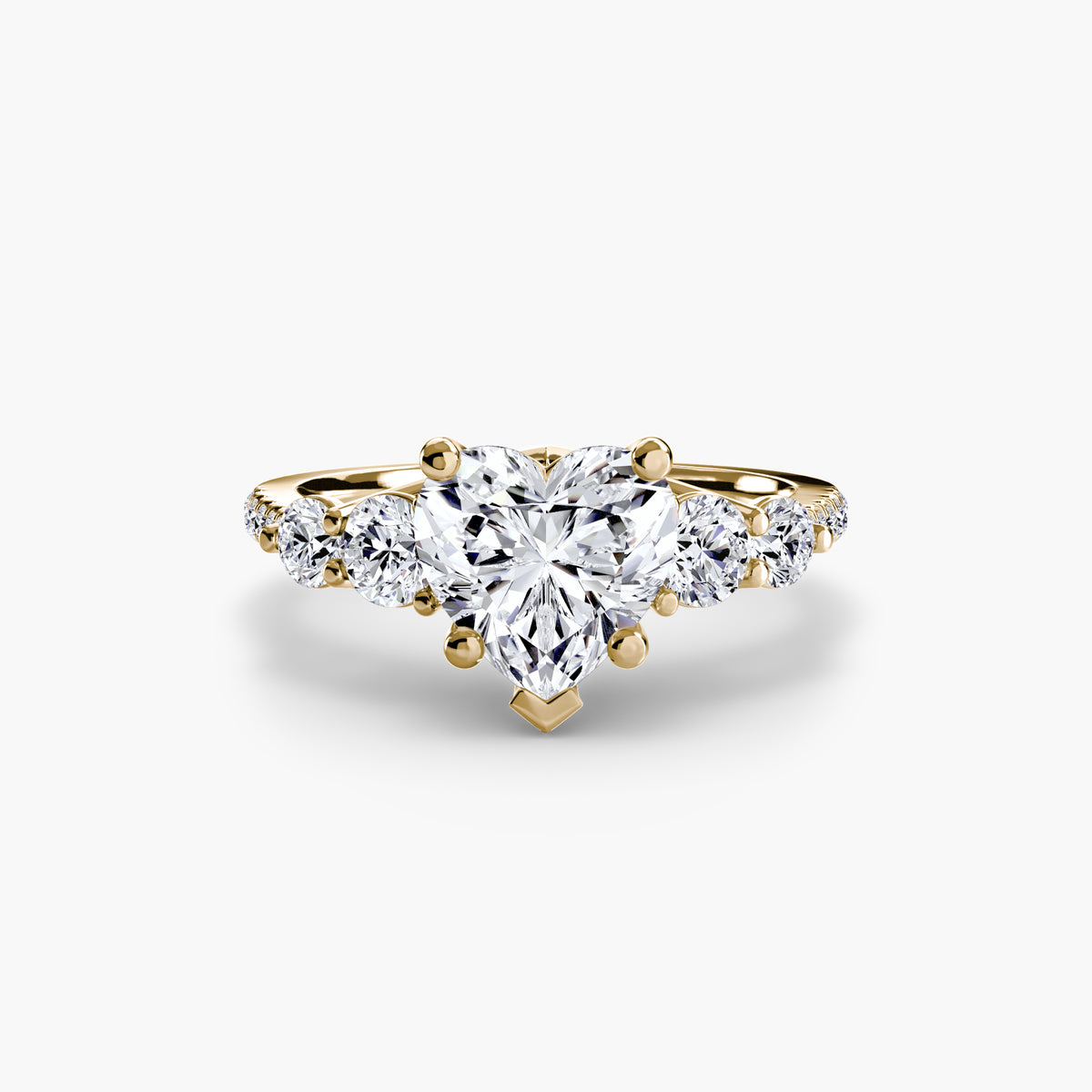 Ilaria Five-Stone with Pavé Band