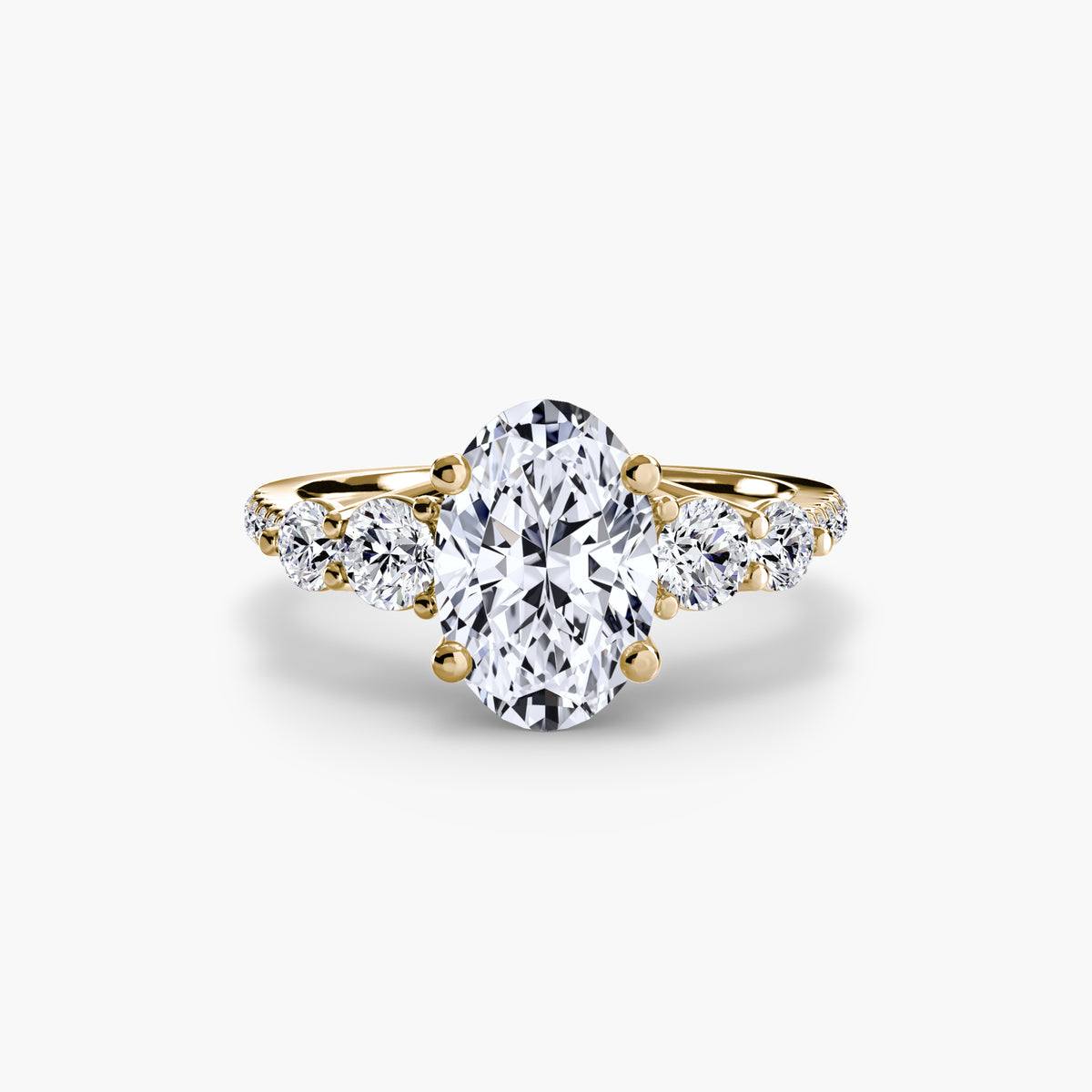 Ilaria Five-Stone with Pavé Band