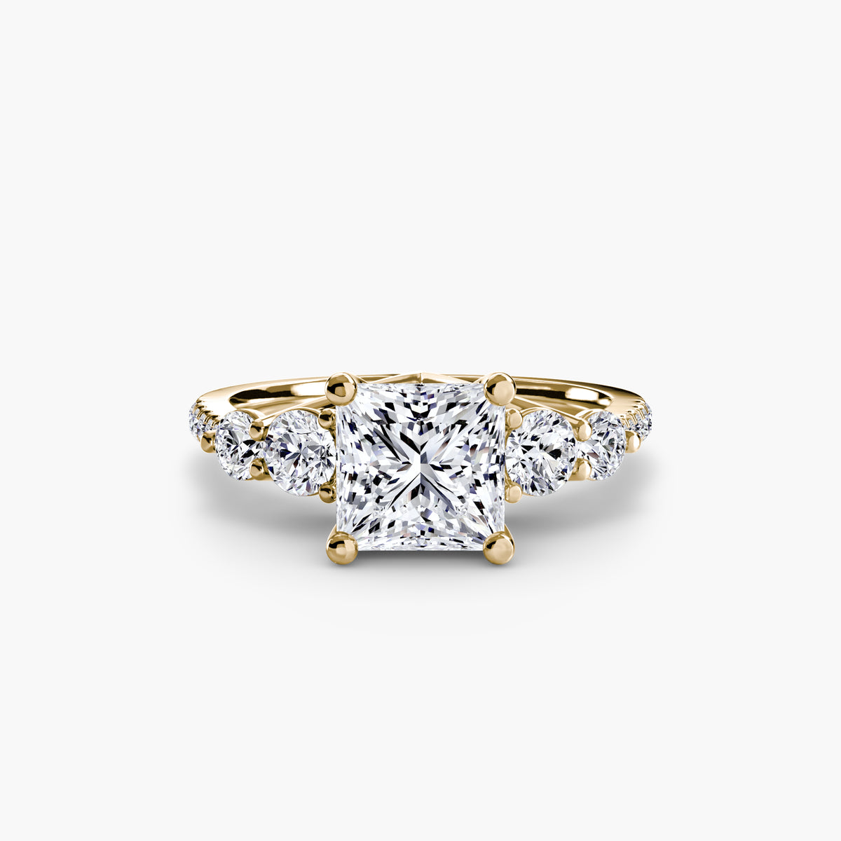 Ilaria Five-Stone with Pavé Band