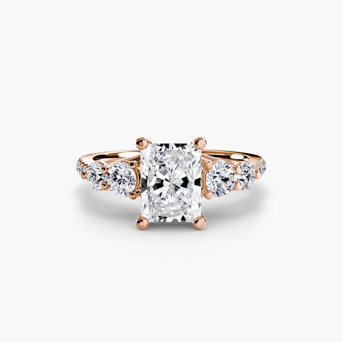 Ilaria Five-Stone with Pavé Band