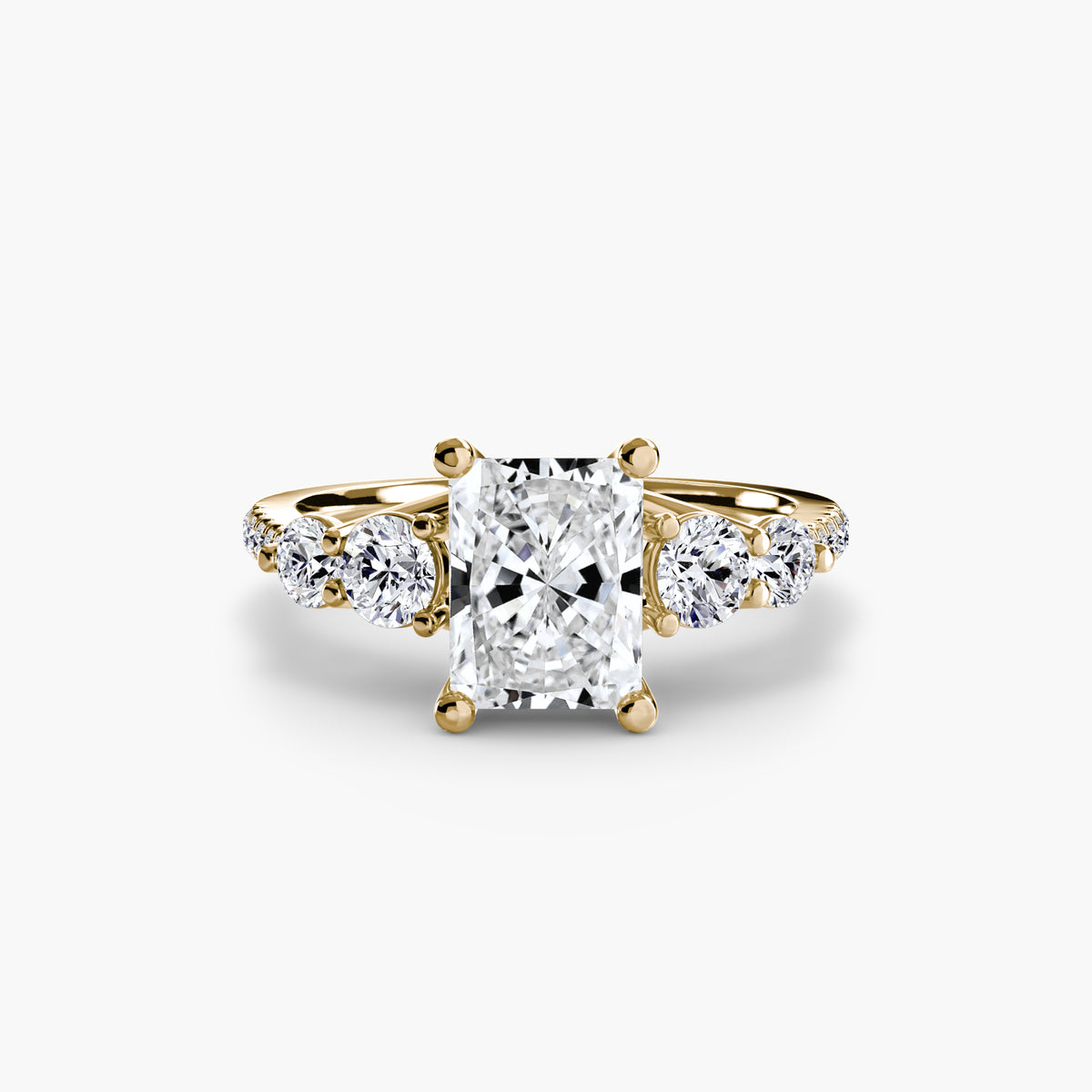 Ilaria Five-Stone with Pavé Band