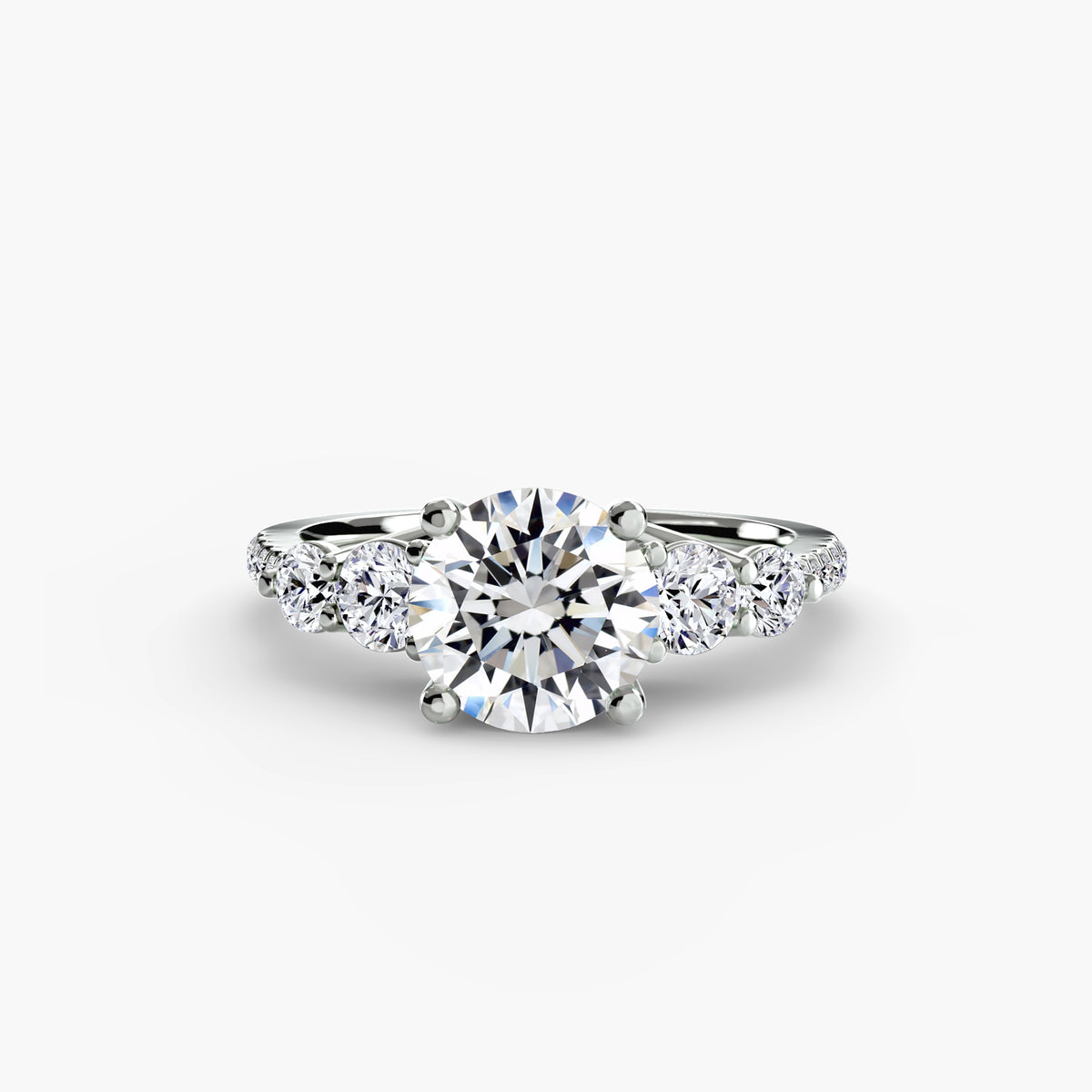 Ilaria Five-Stone with Pavé Band