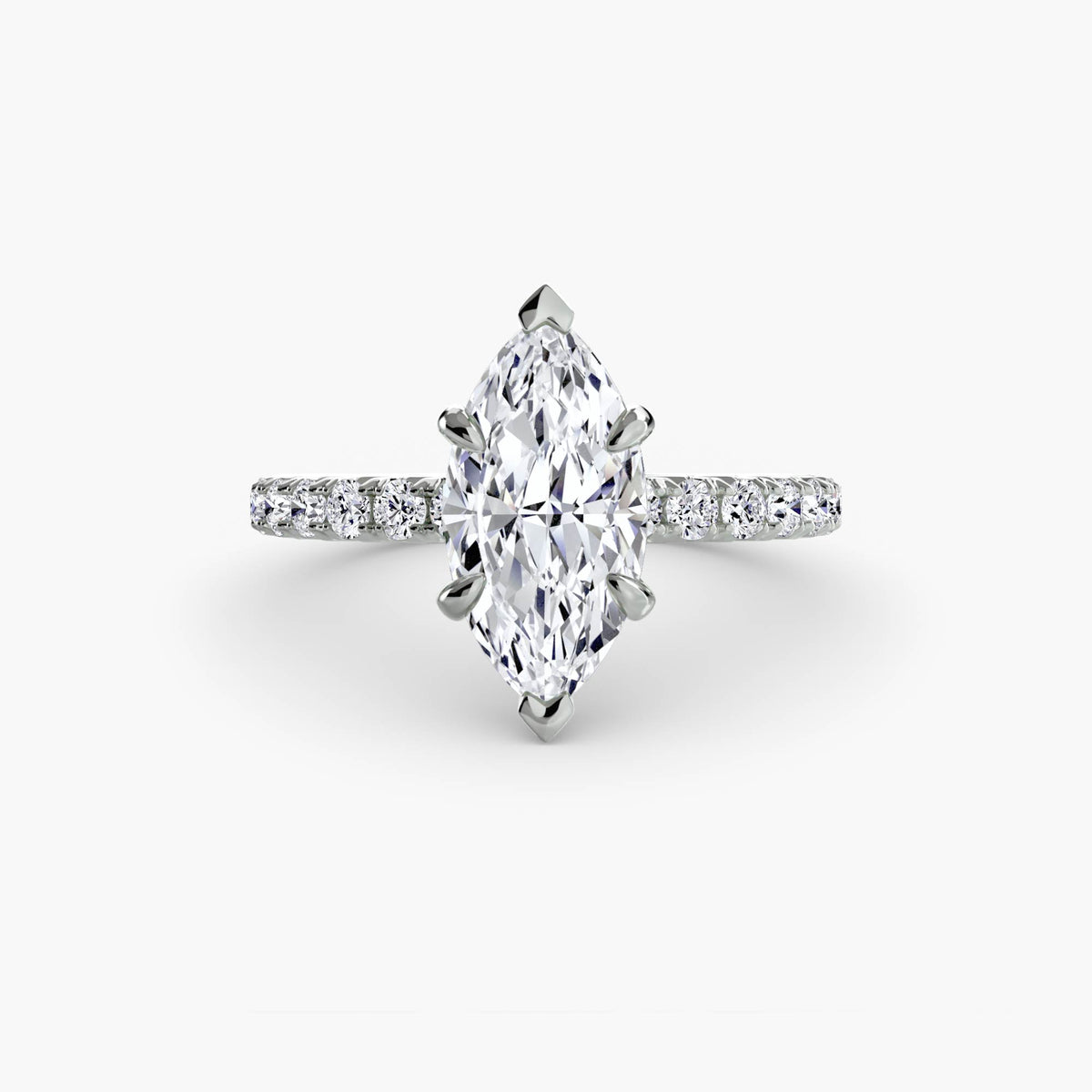 Paloma Solitaire with Pavé