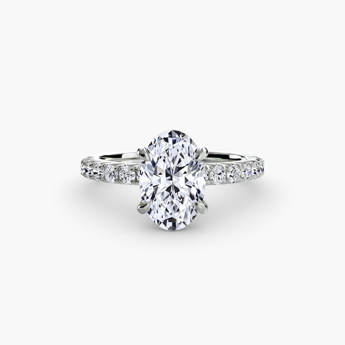 Paloma Solitaire with Pavé