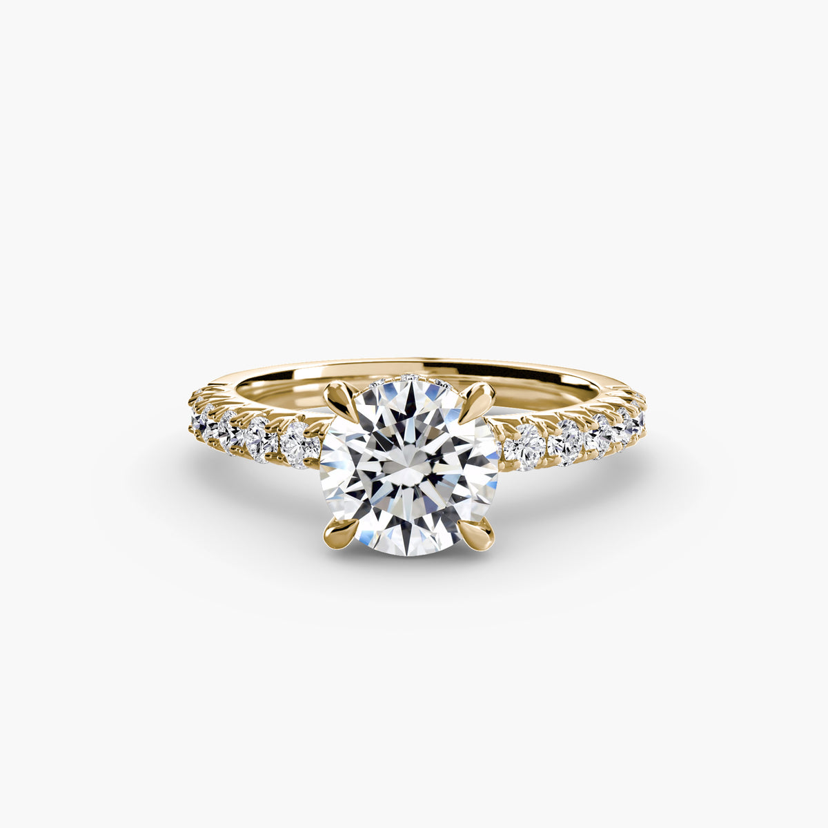 Paloma Solitaire with Pavé