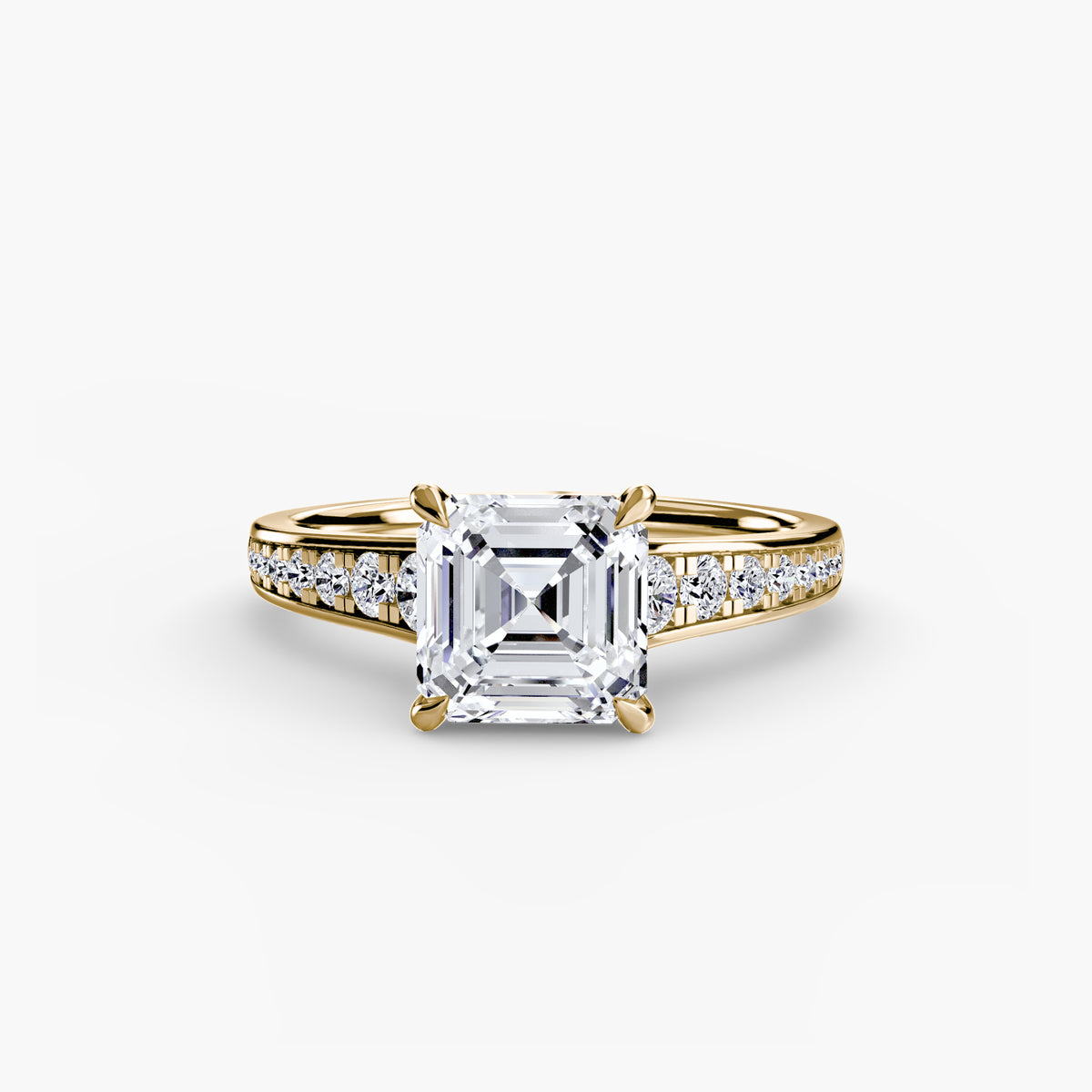 Bianca Solitaire with Pavé