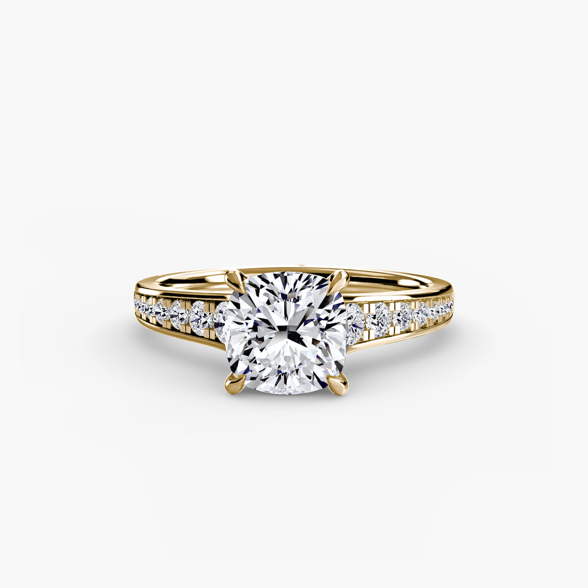 Bianca Solitaire with Pavé
