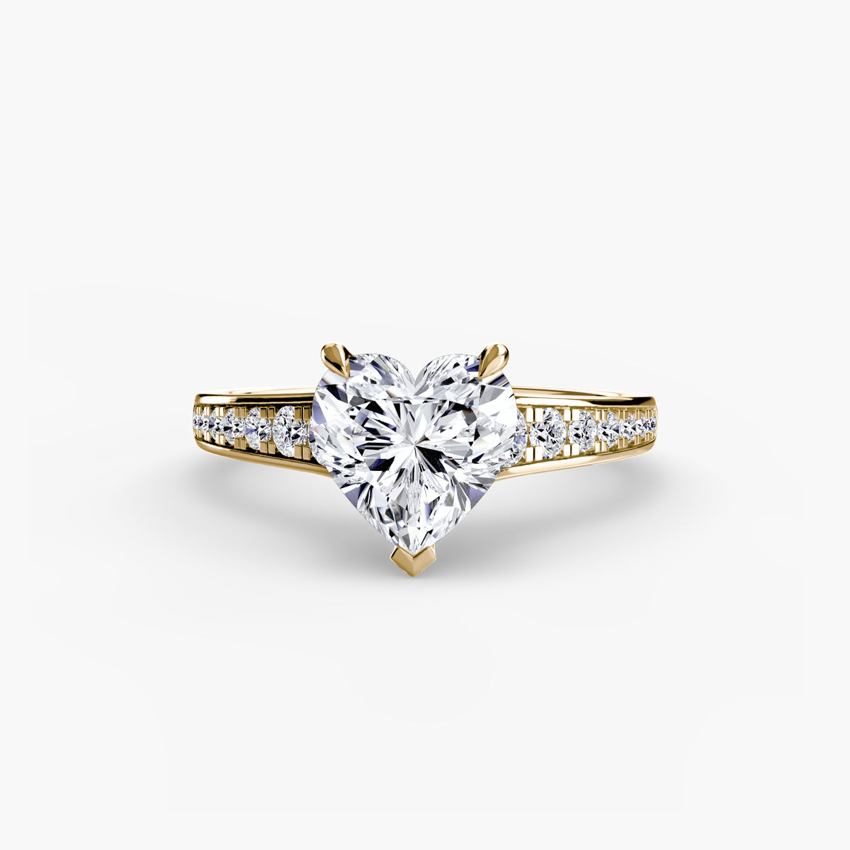 Bianca Solitaire with Pavé