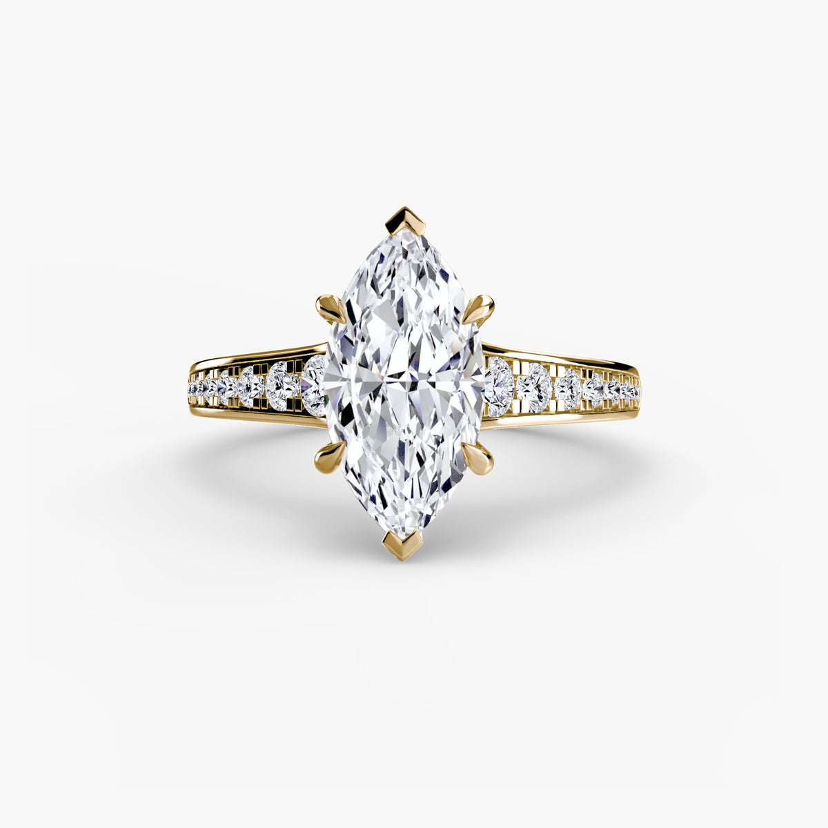Bianca Solitaire with Pavé