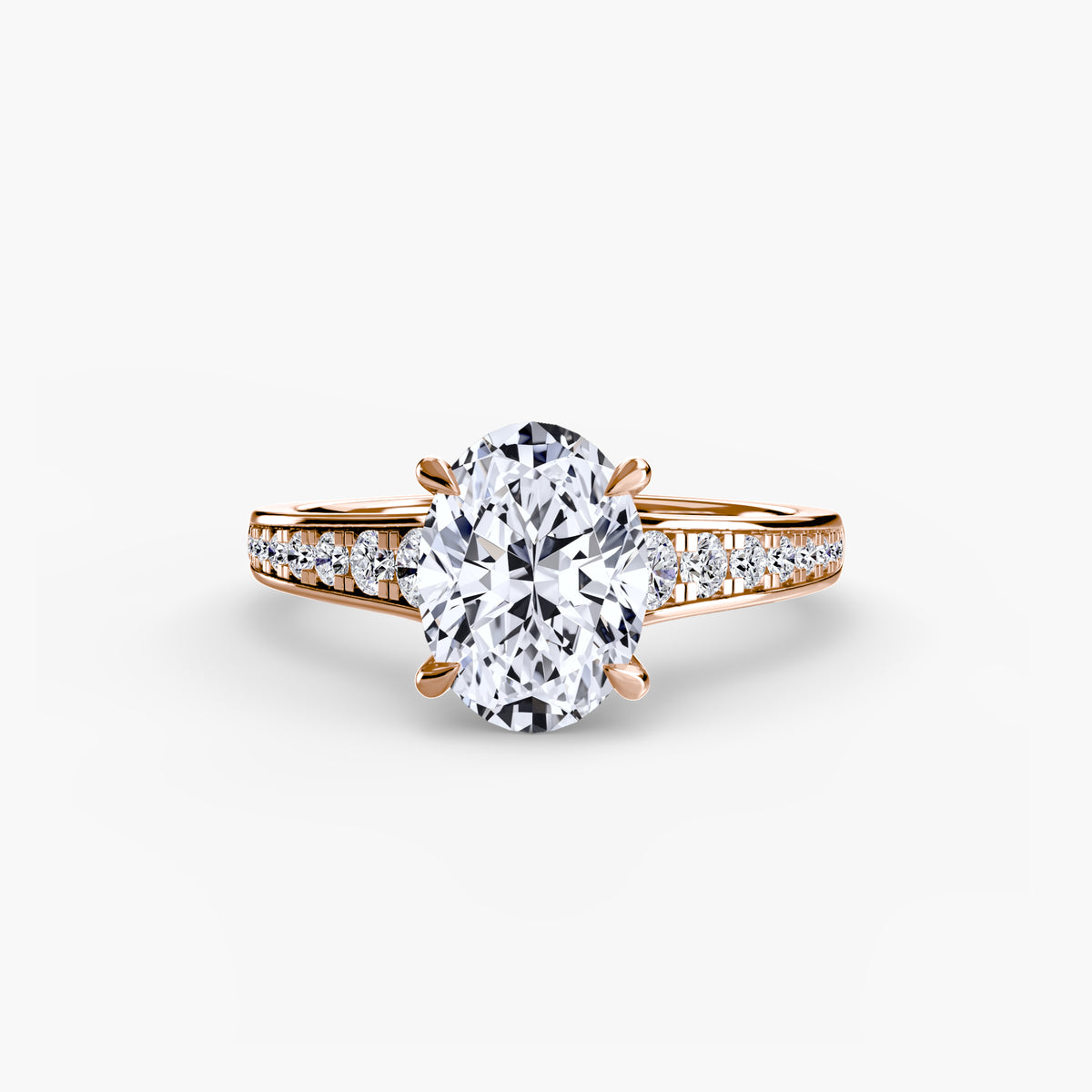 Bianca Solitaire with Pavé
