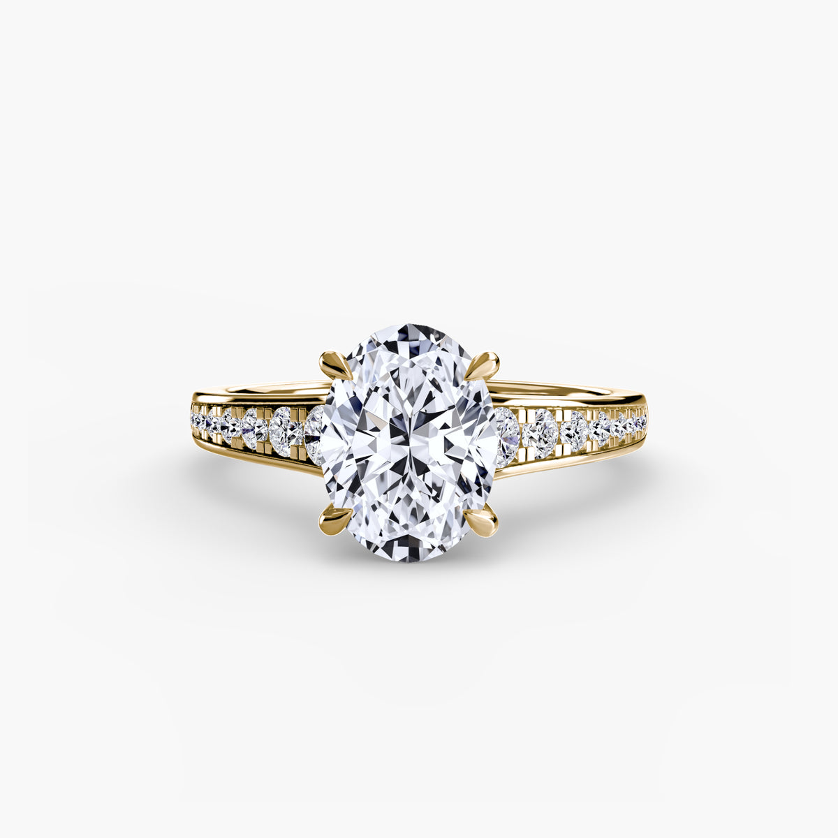 Bianca Solitaire with Pavé