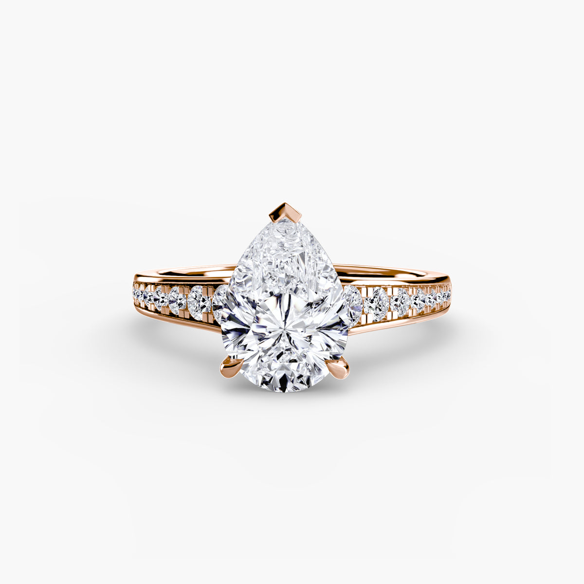 Bianca Solitaire with Pavé