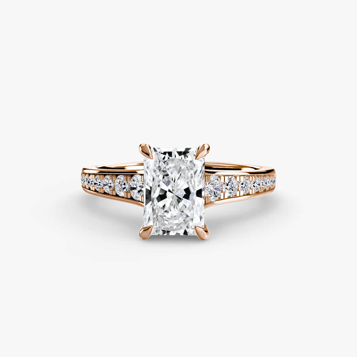 Bianca Solitaire with Pavé