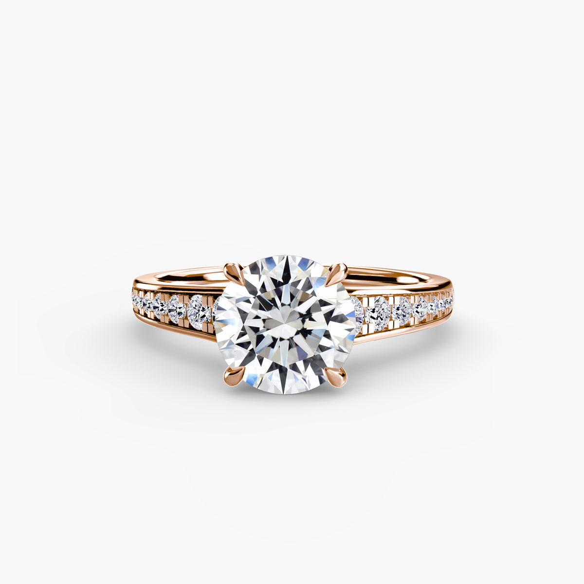Bianca Solitaire with Pavé