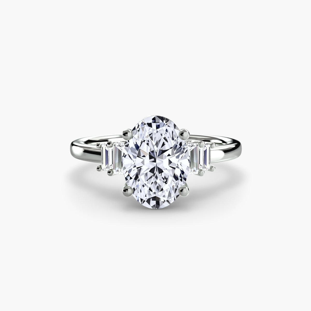Manuela Baguette Accent Solitaire