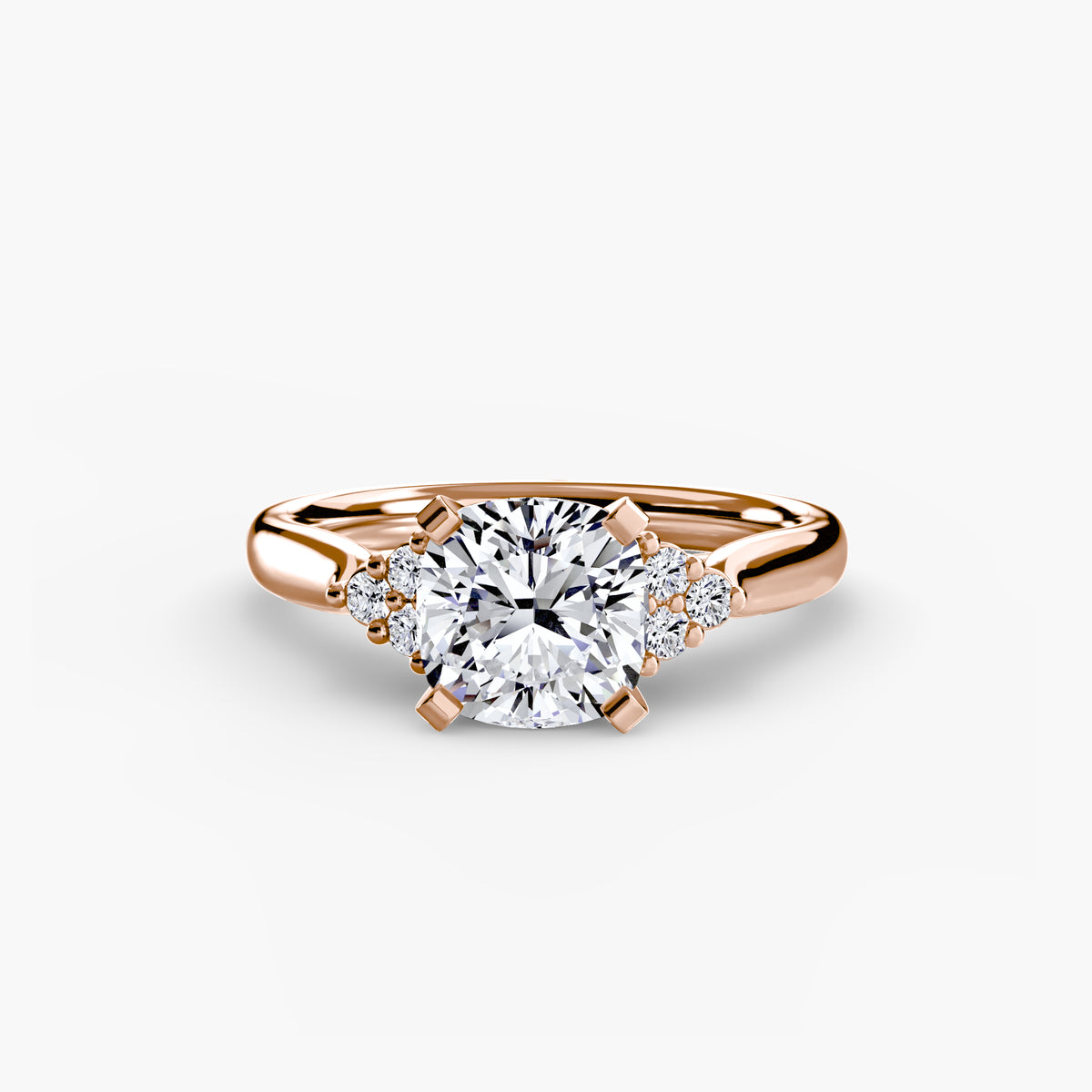 Inés Solitaire with Cluster Shoulders