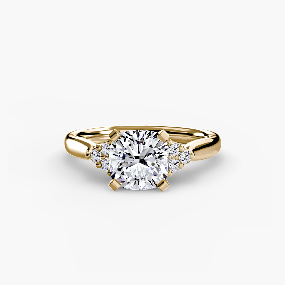 Inés Solitaire with Cluster Shoulders
