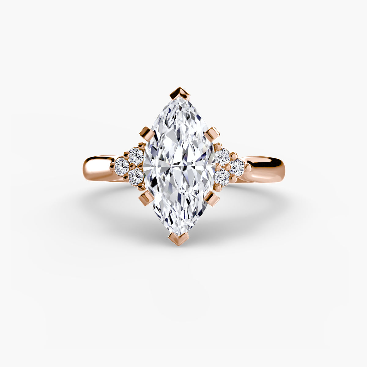 Inés Solitaire with Cluster Shoulders