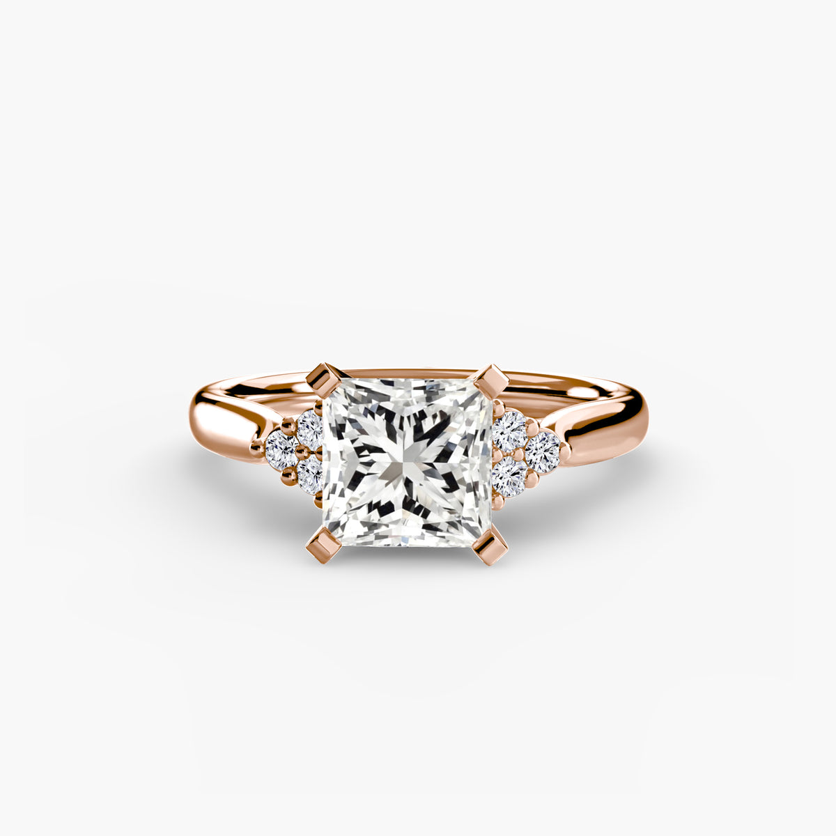 Inés Solitaire with Cluster Shoulders