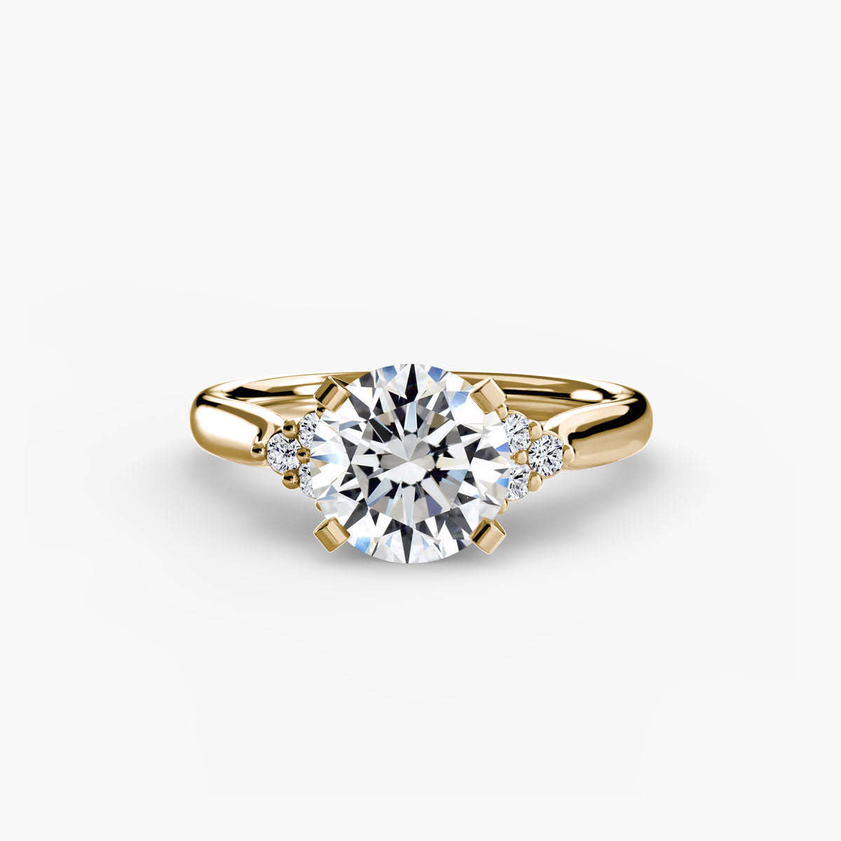 Inés Solitaire with Cluster Shoulders