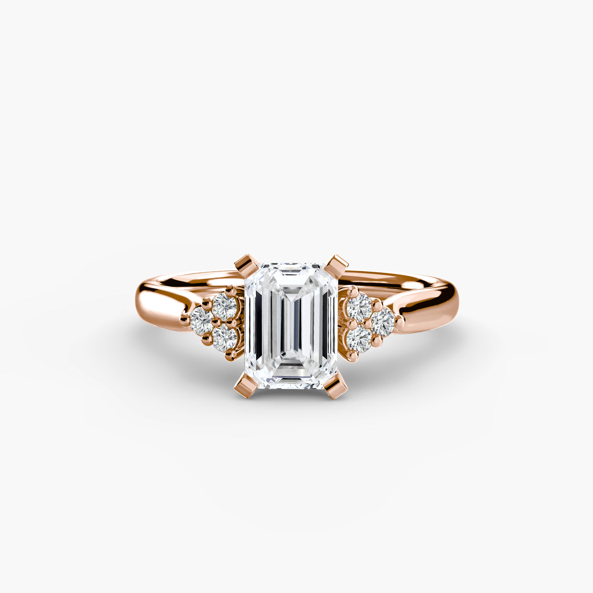 Inés Solitaire with Cluster Shoulders