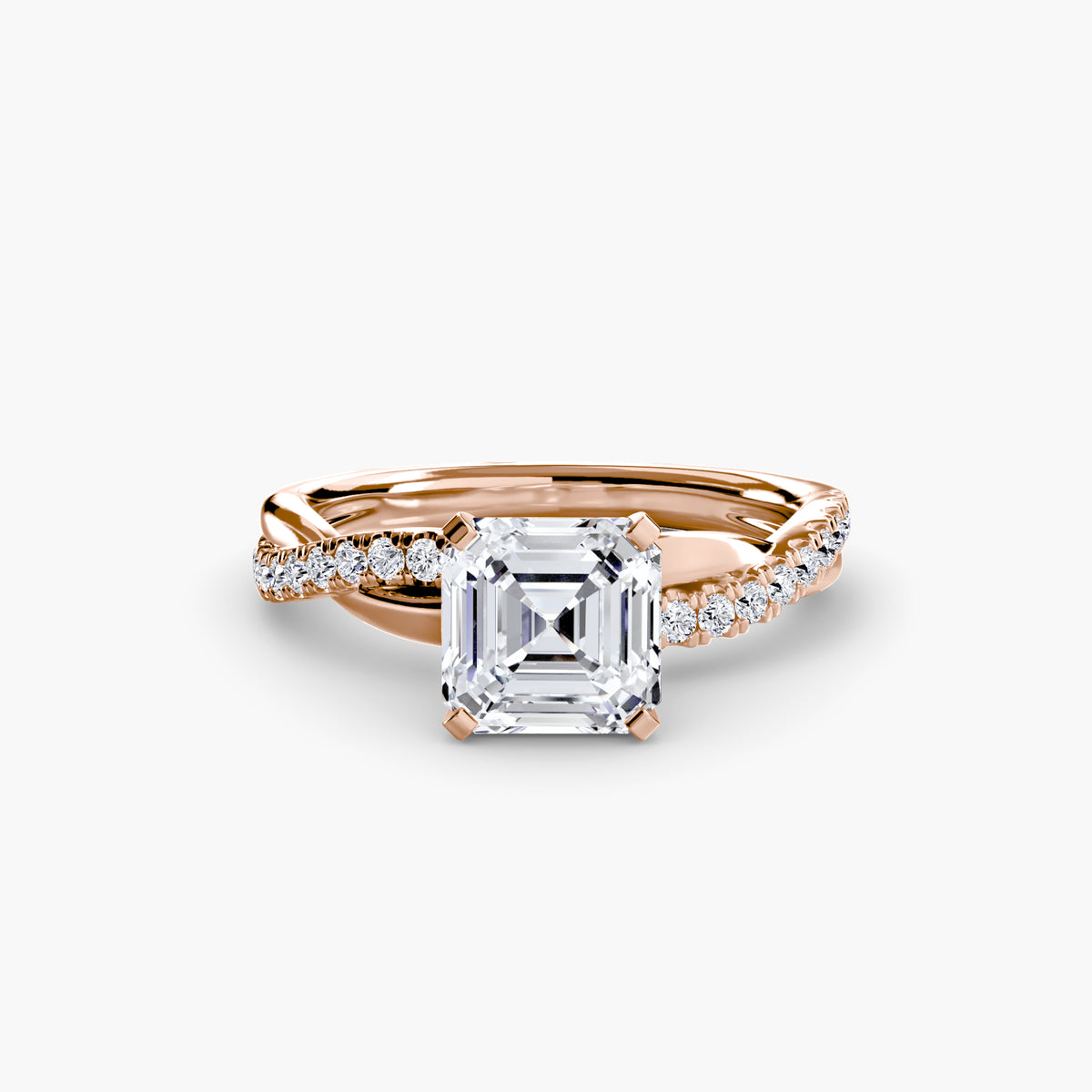 Ximena Emerald Twist Pavé Ring