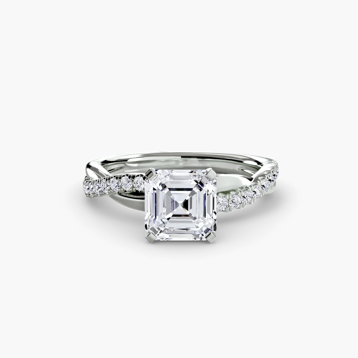 Ximena Emerald Twist Pavé Ring