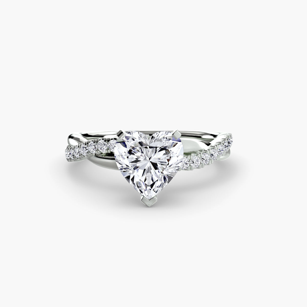 Ximena Emerald Twist Pavé Ring