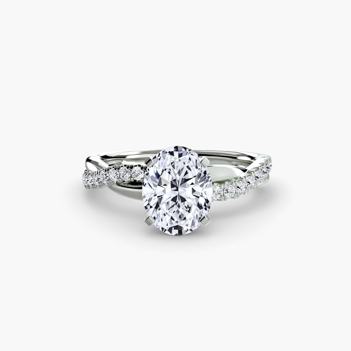 Ximena Emerald Twist Pavé Ring