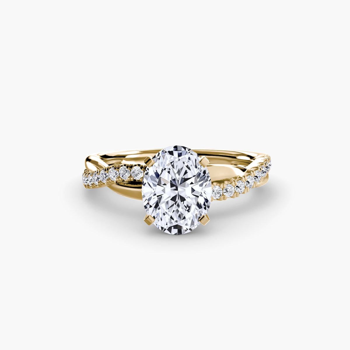 Ximena Emerald Twist Pavé Ring