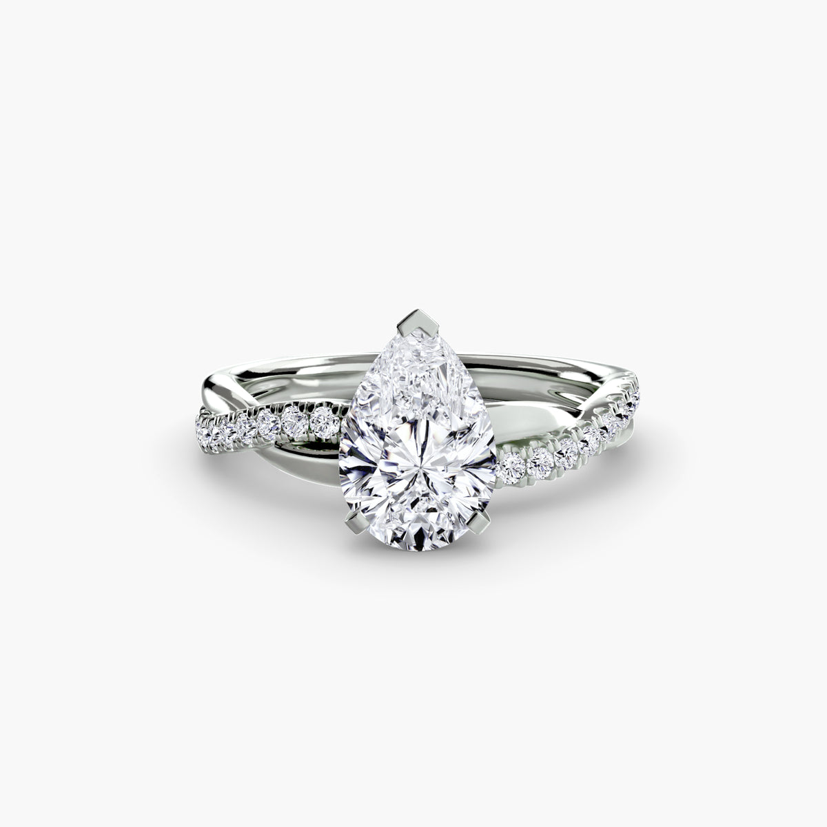 Ximena Emerald Twist Pavé Ring